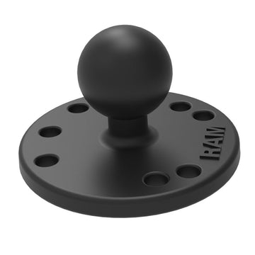 RAM Mount 2.5" Composite Round Base w/1" Ball - 0