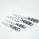 Toadfish Abalone Chef Knives Set 4pc - Chef, Santoku, Utility, Pairing-5