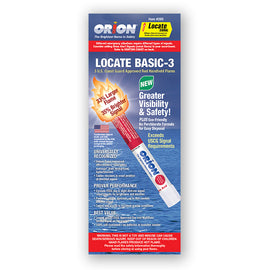 Orion Locate Basic - 3 Handheld Red Flares 3PK - 0