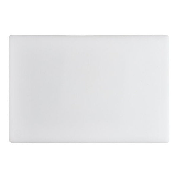 Cutting Board 18" x 12" x 1/2" - White Polyethylene