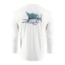 Grundens Trophy Hunting LS Tech T-Shirt - White-3