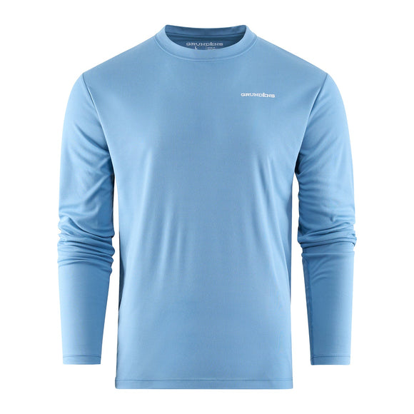 Grundens Tuna Torpedo LS Tech T-Shirt - Captain's Blue