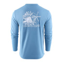 Grundens Tuna Torpedo LS Tech T-Shirt - Captain's Blue-1