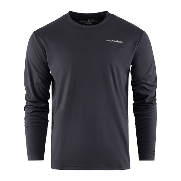 Grundens Bait Ball LS Tech T-Shirt - Black