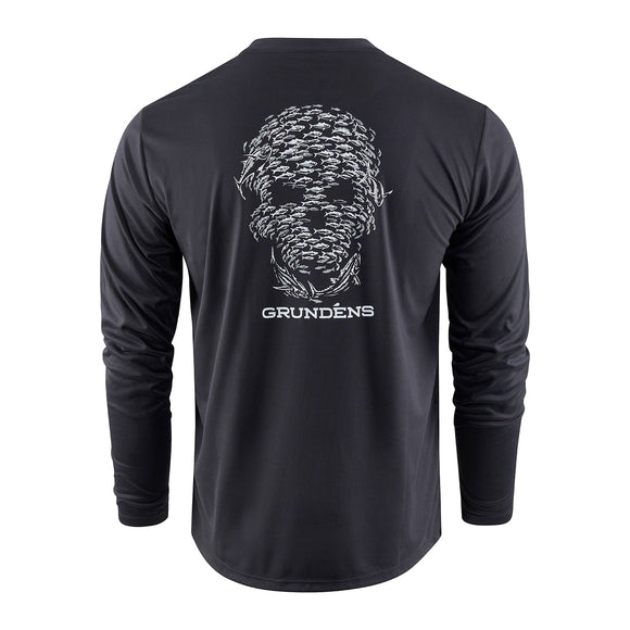 Grundens Bait Ball LS Tech T-Shirt - Black