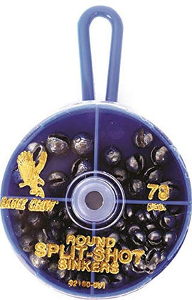 Eagle Claw Reuse Split-Shot Sinker Assortment 78Pc