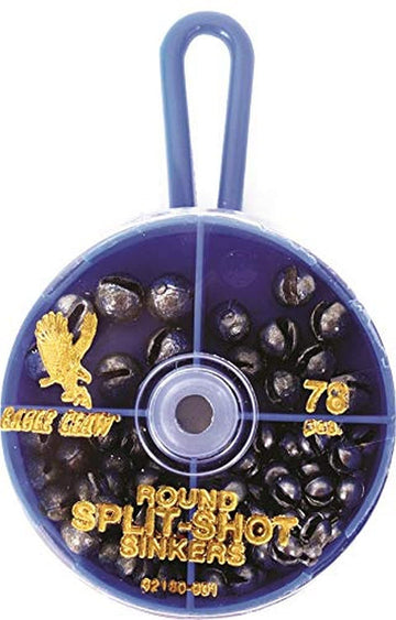 Eagle Claw Reuse Split-Shot Sinker Assortment 78Pc
