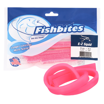 Fishbites E-Z Squid Longer Lasting Bait Strips 1/2in Wide x 12in Long 2pk - 0