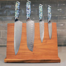 Toadfish Abalone Chef Knives Set 4pc - Chef, Santoku, Utility, Pairing-7