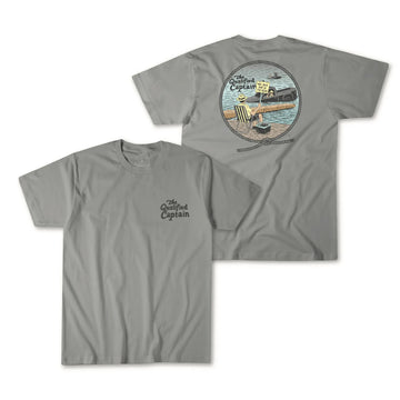 The Qualified Captain Back In Tee - Dark Grey