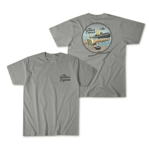 The Qualified Captain Back In Tee - Dark Grey