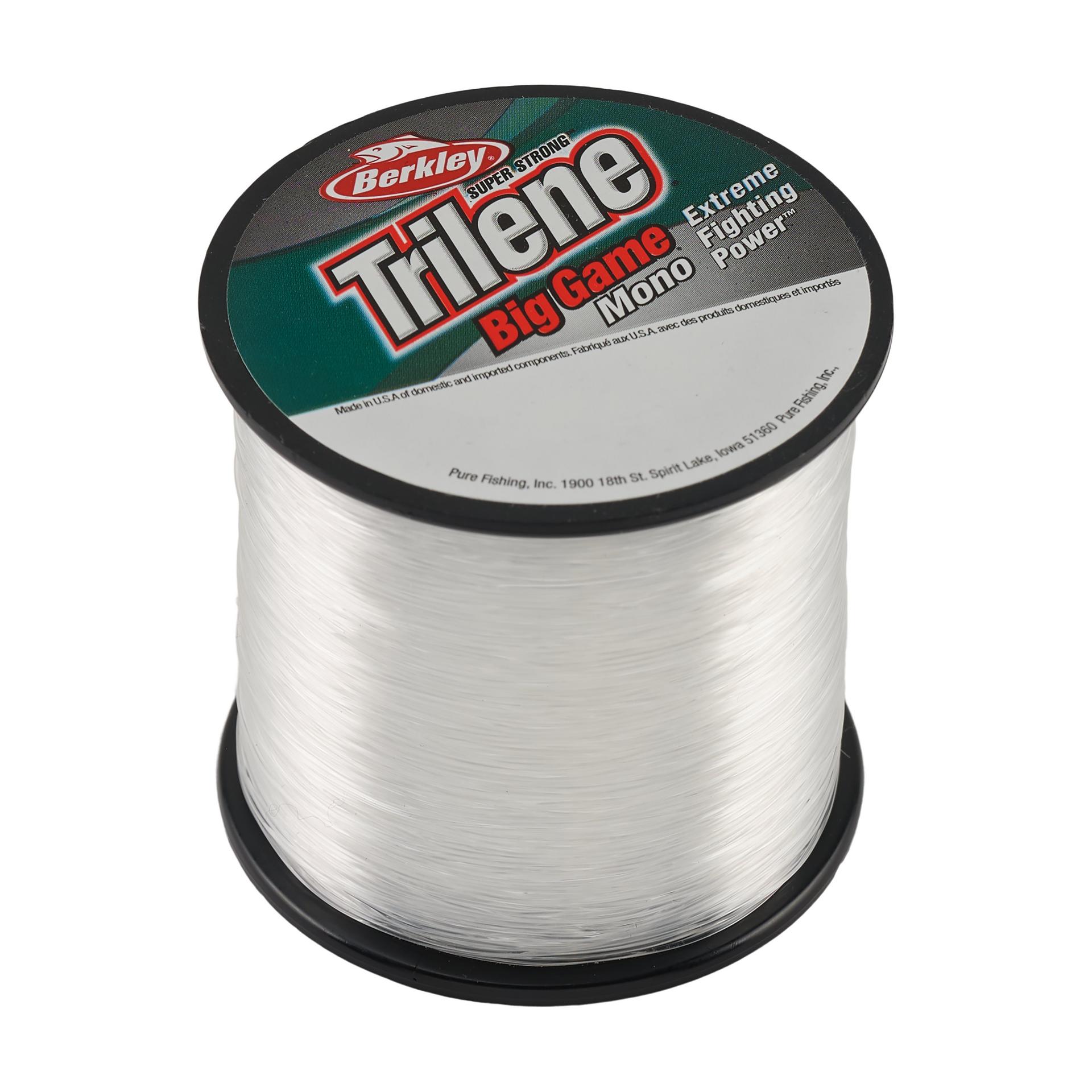 4lb mono fishing line Sufix Superior Hi-Vis Yellow Monofilament - 15lb resistance in extreme conditions and delivers exceptional knot strength Berkley Trilene Big Game 25