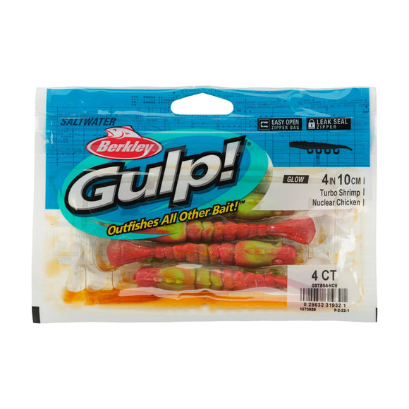 Berkley Gulp!® Saltwater 4" Turbo Shrimp 4pk