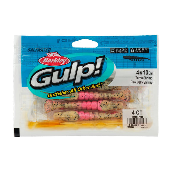 Berkley Gulp!® Saltwater 4" Turbo Shrimp 4pk