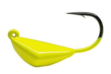 Buy chartreuse Bottom Sweeper Jigs 1/2oz - 1/0 Hook (2pk)