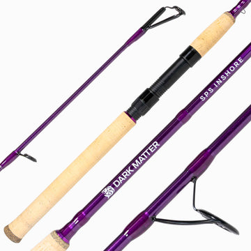 Buy purple Dark Matter SPS 7ft Inshore Spinning Rods - Med/Heavy Action (10-20lb Mono - 1/2-1.25oz Lure Weight)