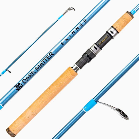 Dark Matter John Skinner 1pc Jig & Bounce Metallic Blue Spinning Rod