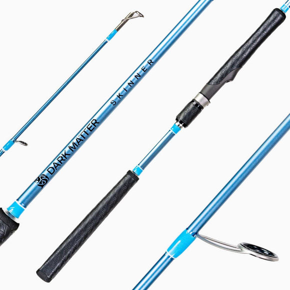 Dark Matter John Skinner 1pc Jig & Bounce Metallic Blue Spinning Rod