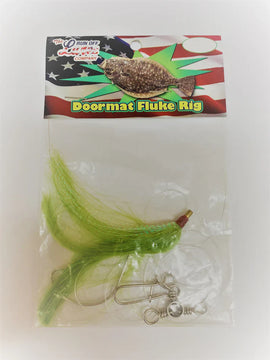 Run Off Lures Hi/Lo Doormat Fluke Rig w/Hair - 0