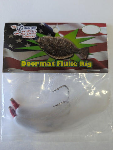Buy white Run Off Lures Hi/Lo Doormat Fluke Rig w/Hair