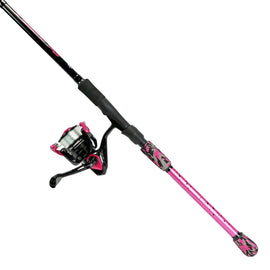 Buy pk-pink Okuma Fin Chaser-X Series "A" 7ft MH Spinning Rod/Reel Combos