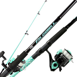 Buy sf-sea-foam Okuma Fin Chaser-X Series "A" 7ft MH Spinning Rod/Reel Combos