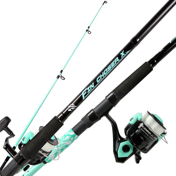Buy sf-sea-foam Okuma Fin Chaser-X Series "A" 7ft MH Spinning Rod/Reel Combos