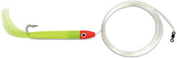 Buy gt108-fluorescent-red-chartreuse GOT-CHA Troll Rig 2/0 Hook w/18ft 30lb Mono Leader