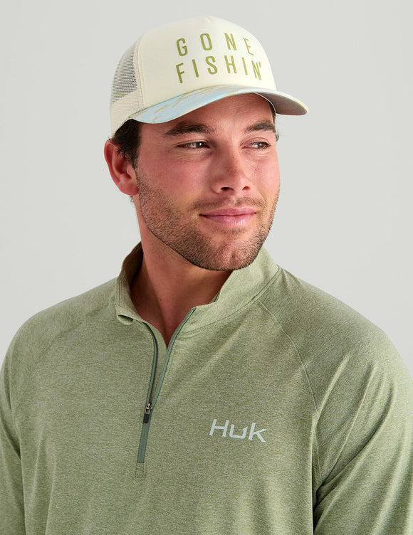 Huk Airweight Heather 1/4 Zip