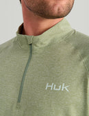 Huk Airweight Heather 1/4 Zip-4