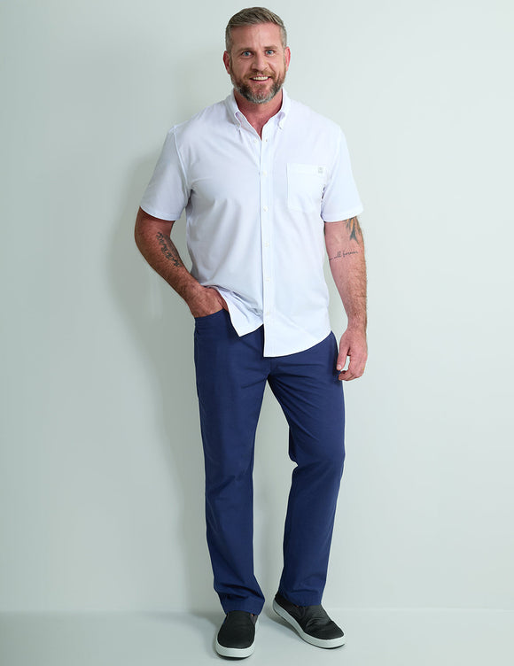 Huk Kona Button Down - White Boat Drinks