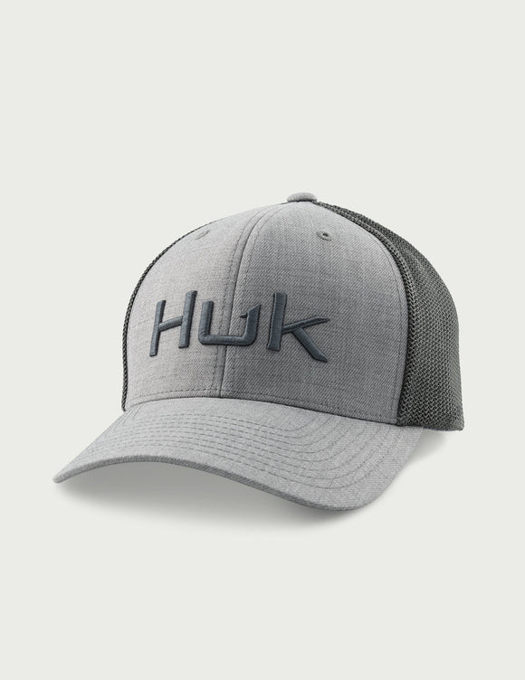 Huk Embroidered Heather 110 Trucker Hat