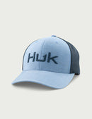 Huk Embroidered Heather 110 Trucker Hat-2