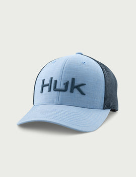 Huk Embroidered Heather 110 Trucker Hat - 0