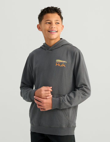 Huk Kids Edisto Fast Badge Terry Hoodie - 0