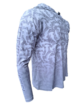 Buy gray Tormenter SPF 50 Performance Hoodie - Hammerhead Camo