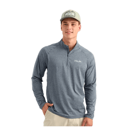 Huk Airweight Heather 1/4 Zip