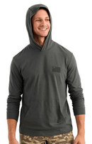 Huk and Bars Hoodie Tee - Dark Shadow-3