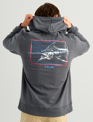 Buy dark-shadow Huk Edisto KC Americana Terry Hoodie