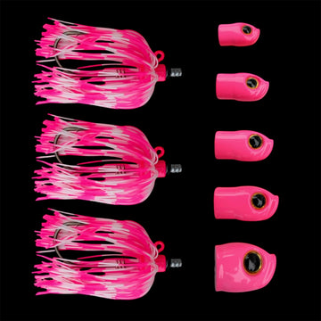 Buy pink Stack Tackle Screwy Jig Head w/Skirts 5/0