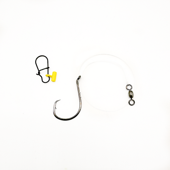 Jigging World Striped Bass Chunking Rig w/Fish Finder Size 8/0 In-Line Circle Baitholder Hook
