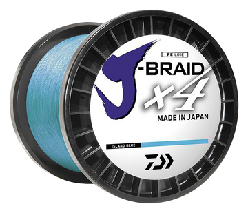 Buy island-blue Daiwa J-Braid X4 150yd Spool Braided Line