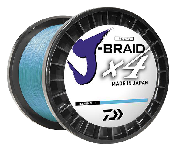 Daiwa J-Braid X4 150yd Spool Braided Line