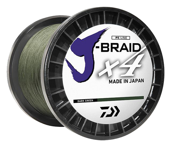 Daiwa J-Braid X4 300yd Spool Braided Line