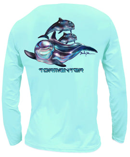 Tormenter SPF 50 Performance Shirt - Dolphins Seafoam