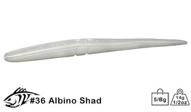 Buy 036-albino-shad Lunker City 7.5" Slug-Go 5 per Bag