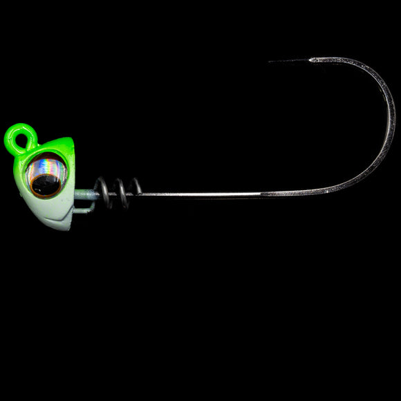 NLBN - 8" 2X Jig Heads Limesider