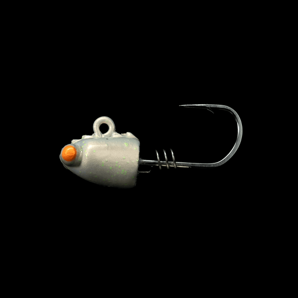 NLBN 3" Shrimp Jig Heads Wasabi