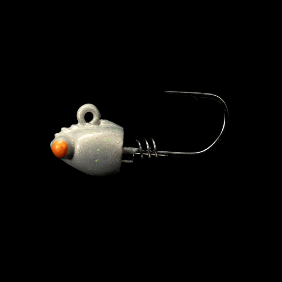 NLBN 3" Shrimp Jig Heads Wasabi