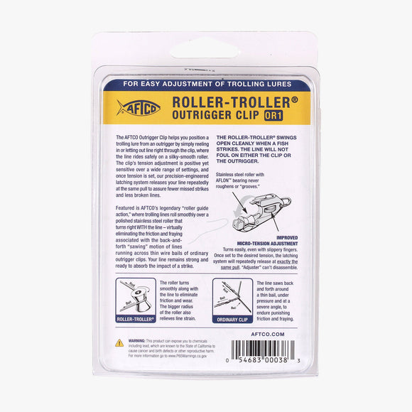 AFTCO OR-1 Roller Troller Outrigger Release Clips (Pair)
